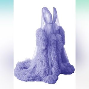Long tulle robe